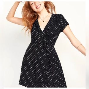 Old Navy Polka Dot Wrap Dress